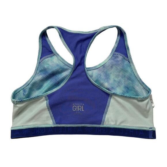ATHLETA GIRL Kaleidoscope Sports Bra in Blue Purple Size Large 12 Girl Racerback - Picture 6 of 6